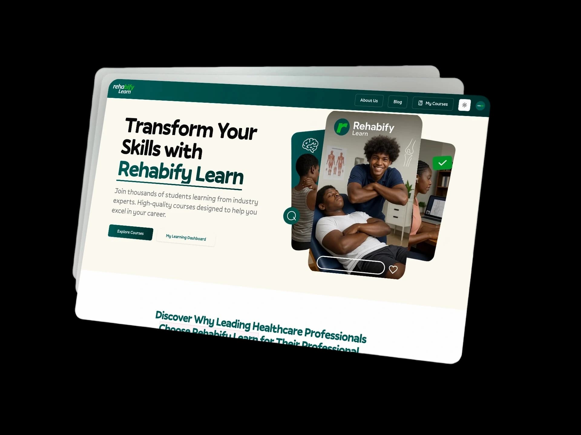 Rehabify Learn Platform Showcase